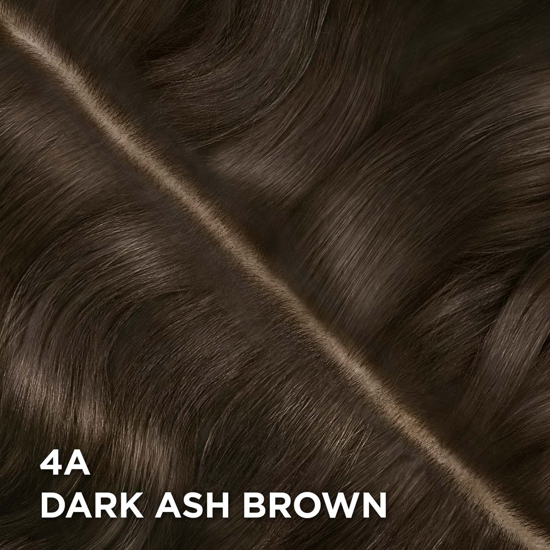 Swatch of the Magic Root Permanent 4A Dark Ash Brown